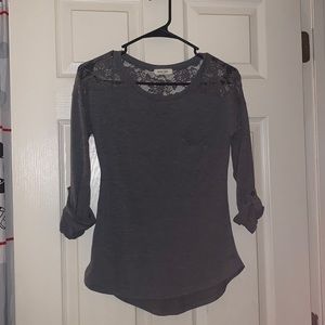 Paper + Tee Dark Gray Shirt Size small